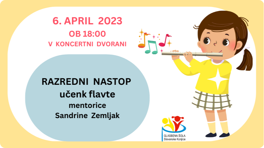 Razredni nastop učenk flavte