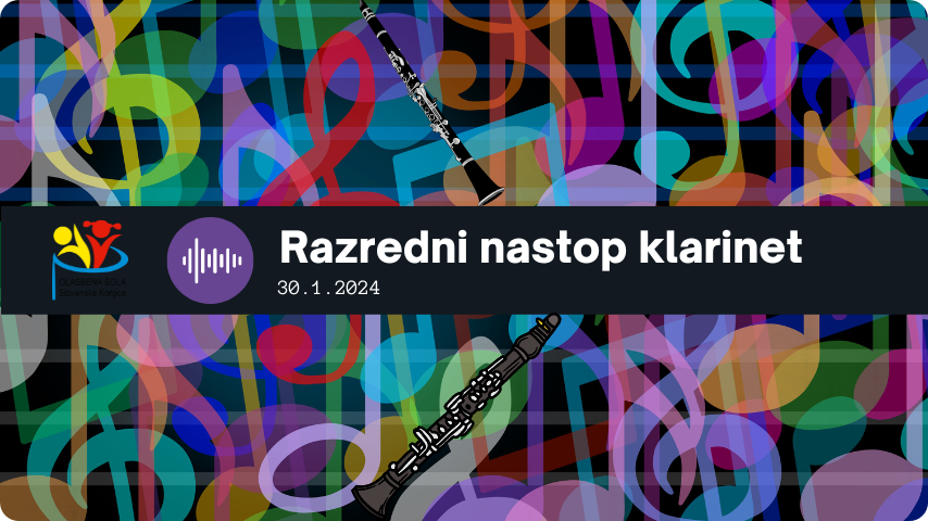 Razredni nastop klarinet