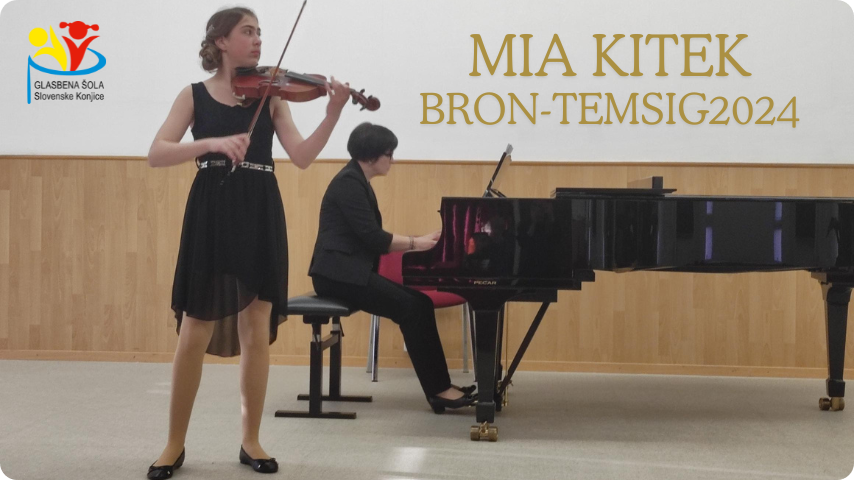 Mia Kitek bronasta na tekmovanju TEMSIG