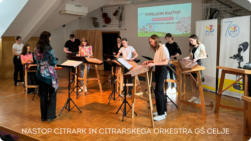 Nastop citrark in citrarskega orkestra GŠ Celje