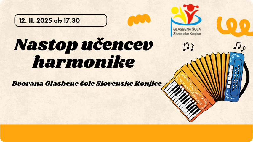 Ko zazveni harmonika – glasbeni večer z učenci in gosti