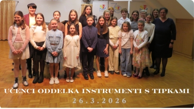 Nastop učencev oddelka instrumenti s tipkami