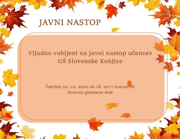 Javni nastop