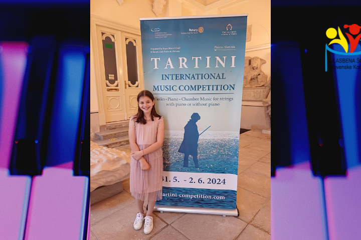 Pia Pinter Delopst zlata na mednarodnem tekmovanju Tartini v Piranu