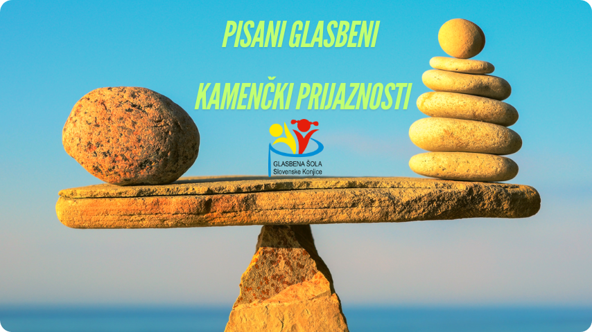 Pisani glasbeni kamenčki prijaznosti