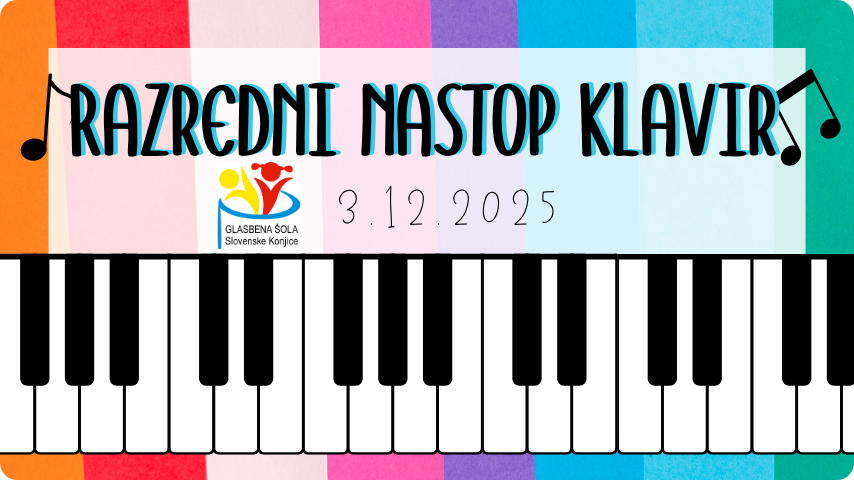 Razredni nastop učencev klavirja