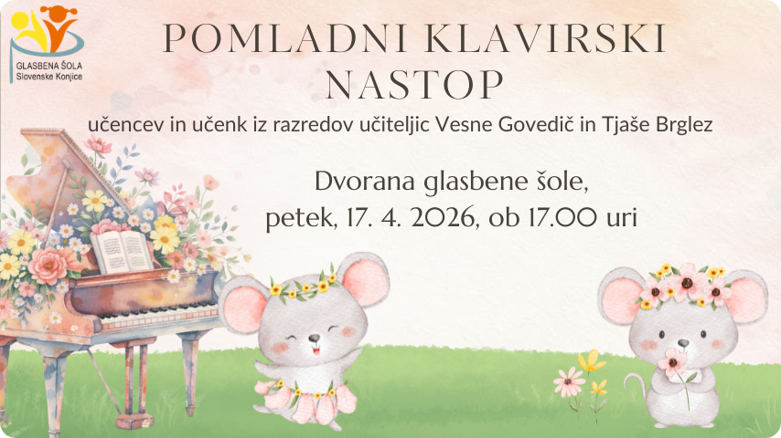 Pomladni klavirski nastop