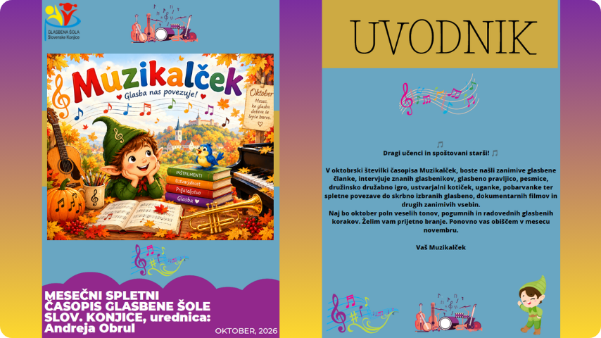 Muzikalček oktober 2026