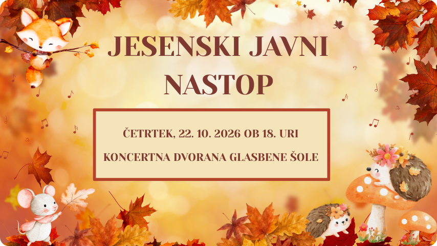 Jesenski javni nastop