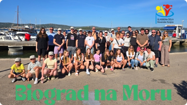 Glasbena šola Slovenske Konjice je gostovala v Biograd na Moru