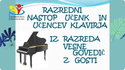 Razredni nastop razreda Vesne Govedič